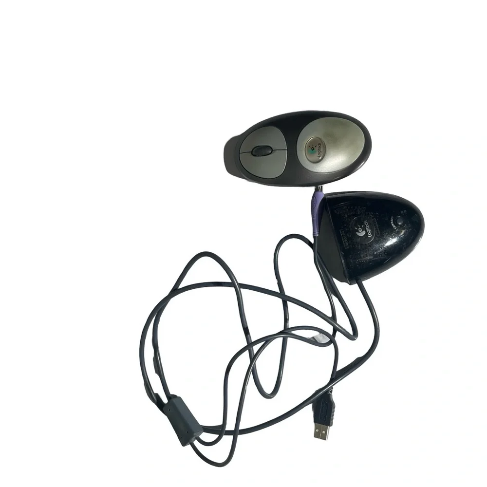Vintage Logitech‎ USB Optical Mouse with Receiver Early 2000s